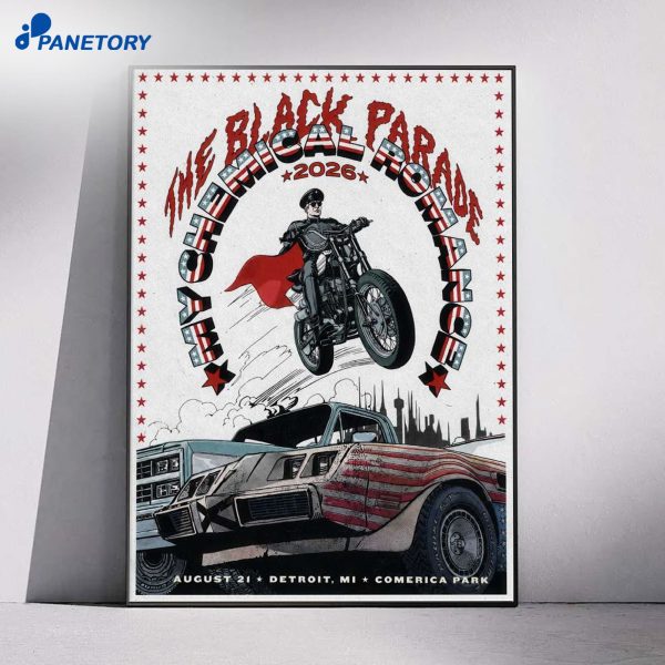 The Black Parade MCR Detroit MI Aug 21 2026 Poster