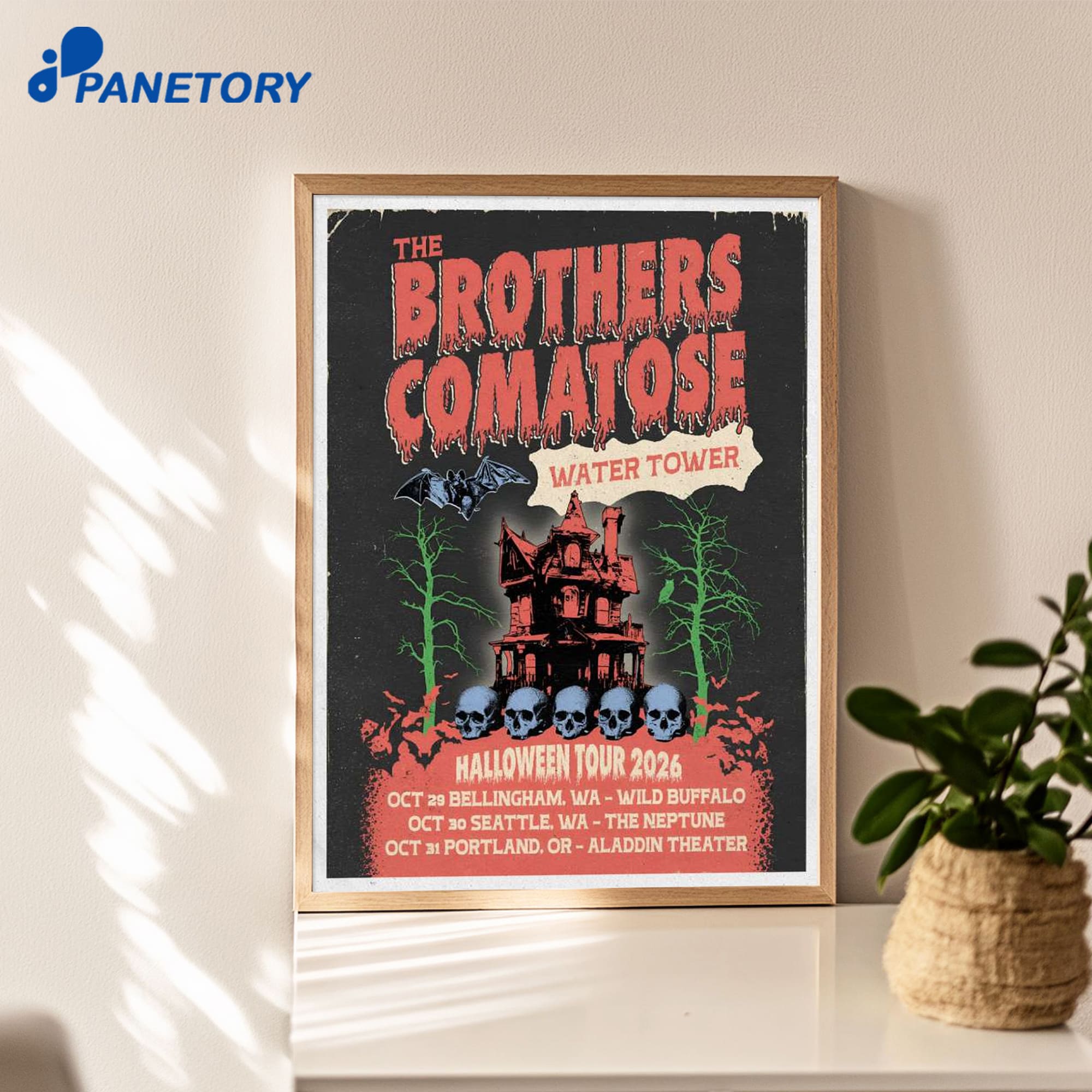 The Brothers Comatose Halloween Tour 2026 Poster The Brothers Comatose Halloween Tour 2026 Poster