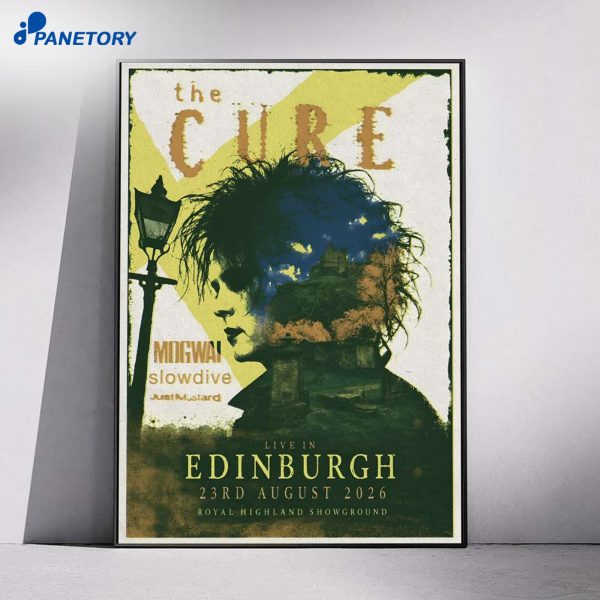 The Cure Royal Highland Centre Showground Ingliston Scotland Aug 23 2026 Poster