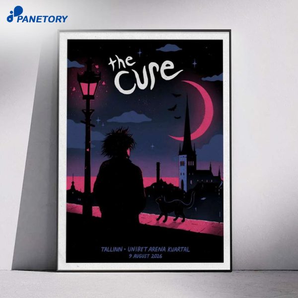 The Cure Unibet Arena Tallinn Estonia Aug 9 2026 Poster