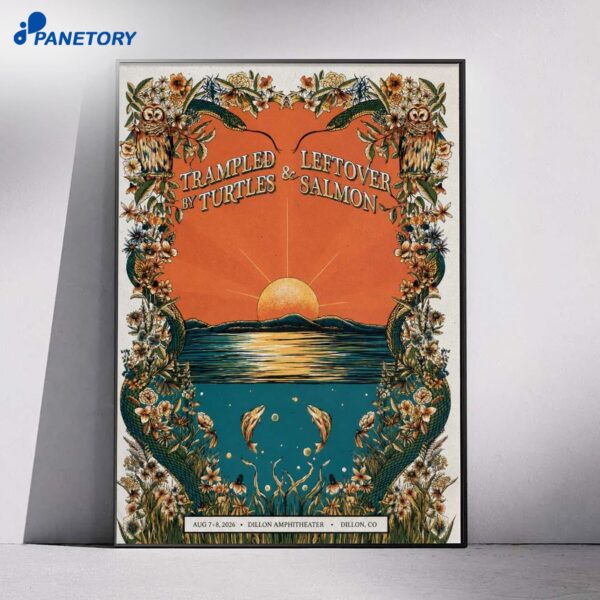 Trampled By Turtles And Leftover Salmon Dillon Co Tour Aug 7-8 2026 Poster