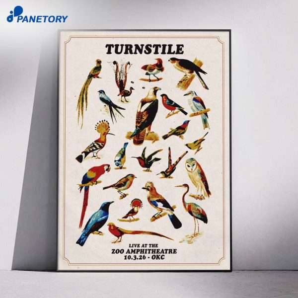 Turnstile The Zoo Amphitheatre Oklahoma City OK Oct 3 2026 Poster