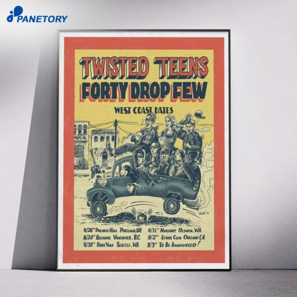Twisted Teens Seattle Tour Aug 30 2026 Poster