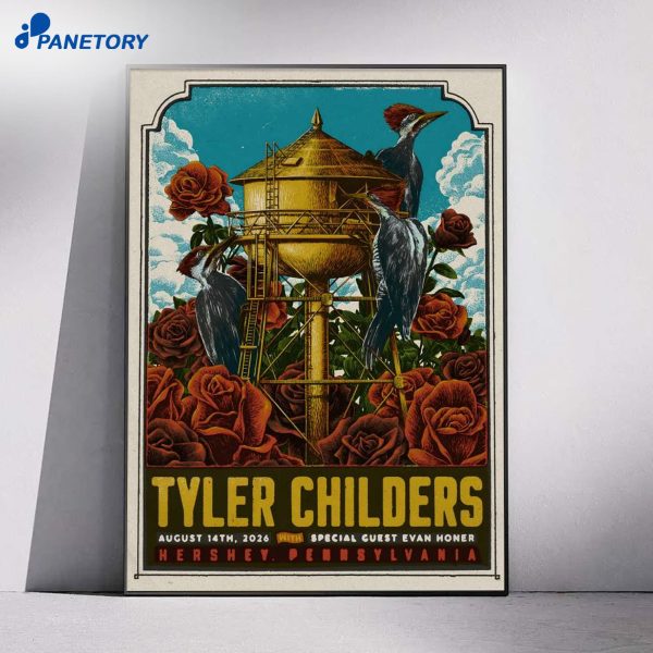 Tyler Childers Hershey Pa Aug 14 2026 Poster