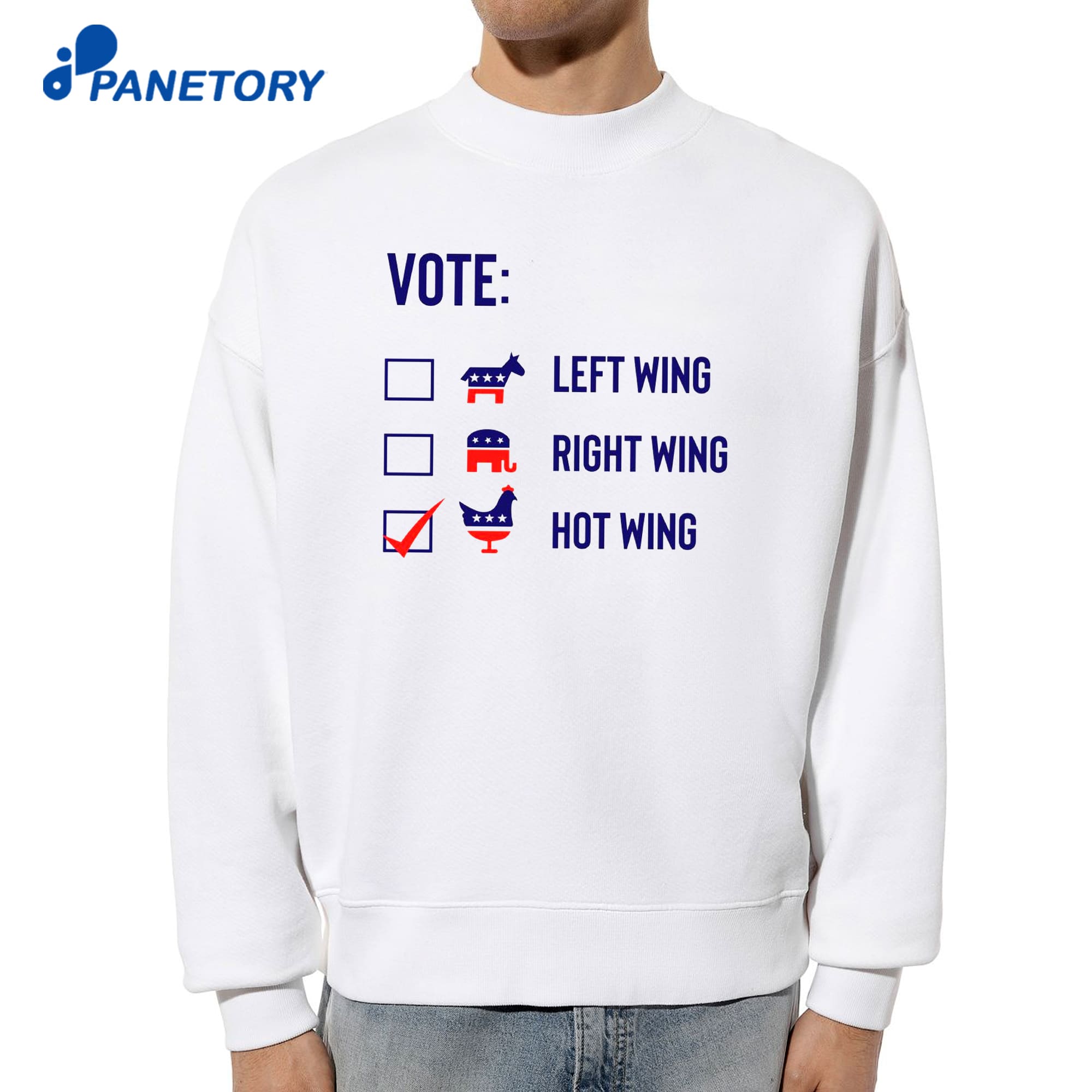 Vote Left Wing Right Wing Hot Wing T-Shirt 6 Vote Left Wing Right Wing Hot Wing T-Shirt 2