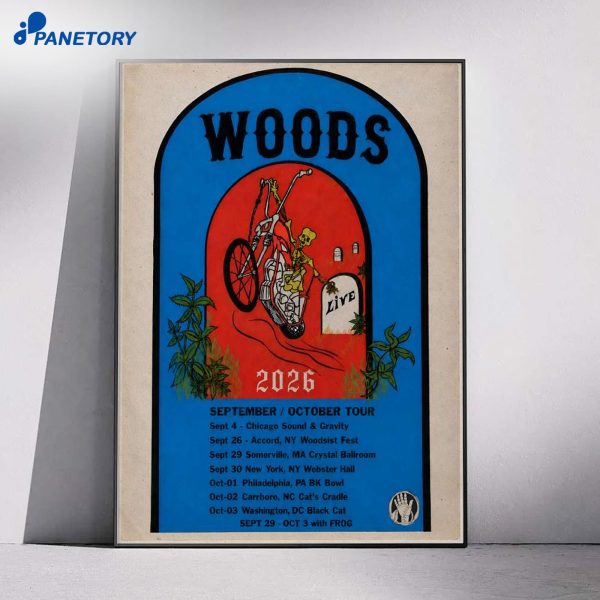 Woods Tour Sept And Oct 2026 Poster