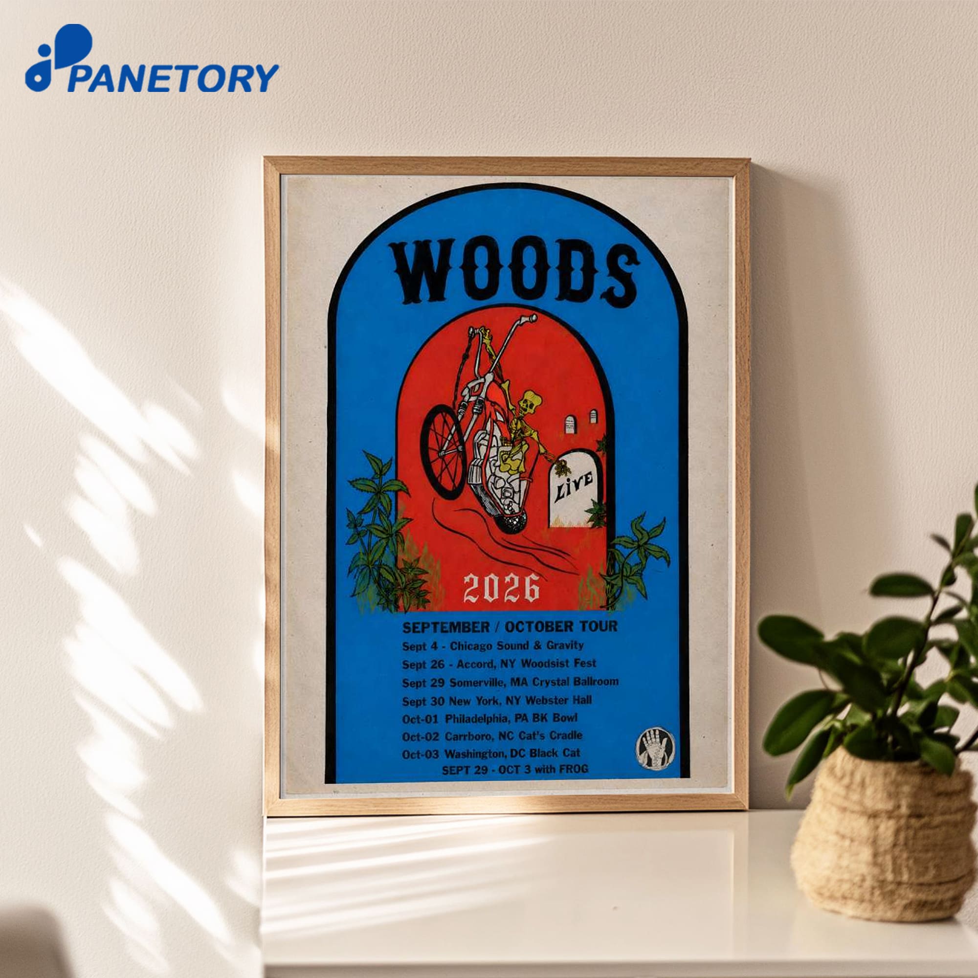 Woods Tour Sept And Oct 2026 Poster Woods Tour Sept And Oct 2026 Poster