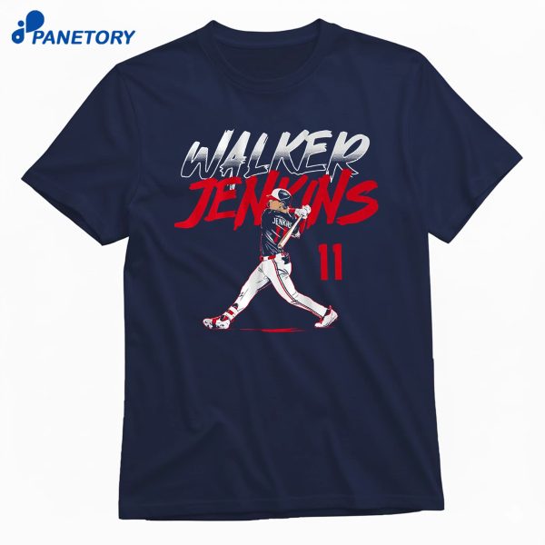 Walker Jenkins Slugger Swing Number T-Shirt