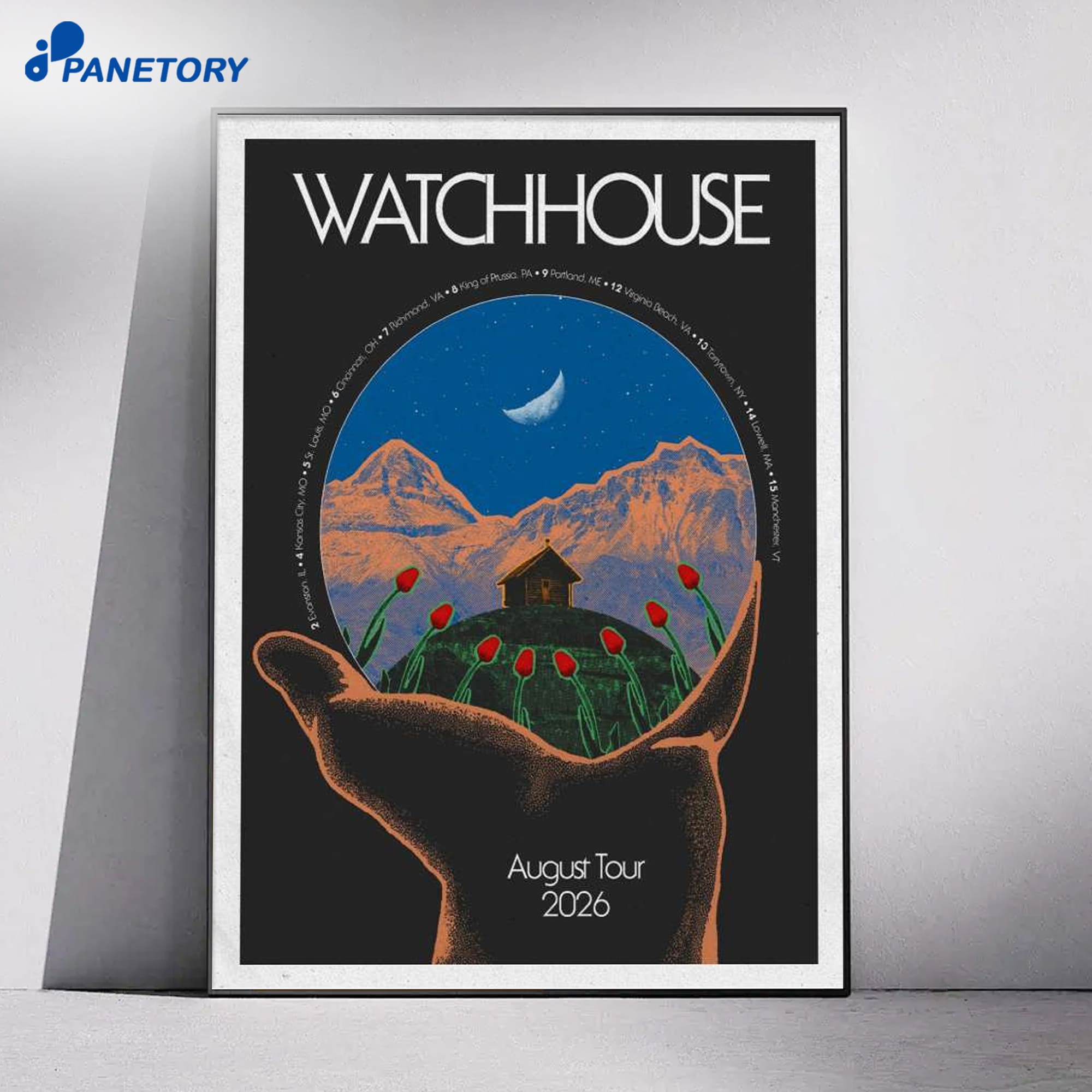 Watchhouse Tour North America Concert Exclusive Aug 2026 Poster Watchhouse Tour North America Concert Exclusive Aug 2026 Poster