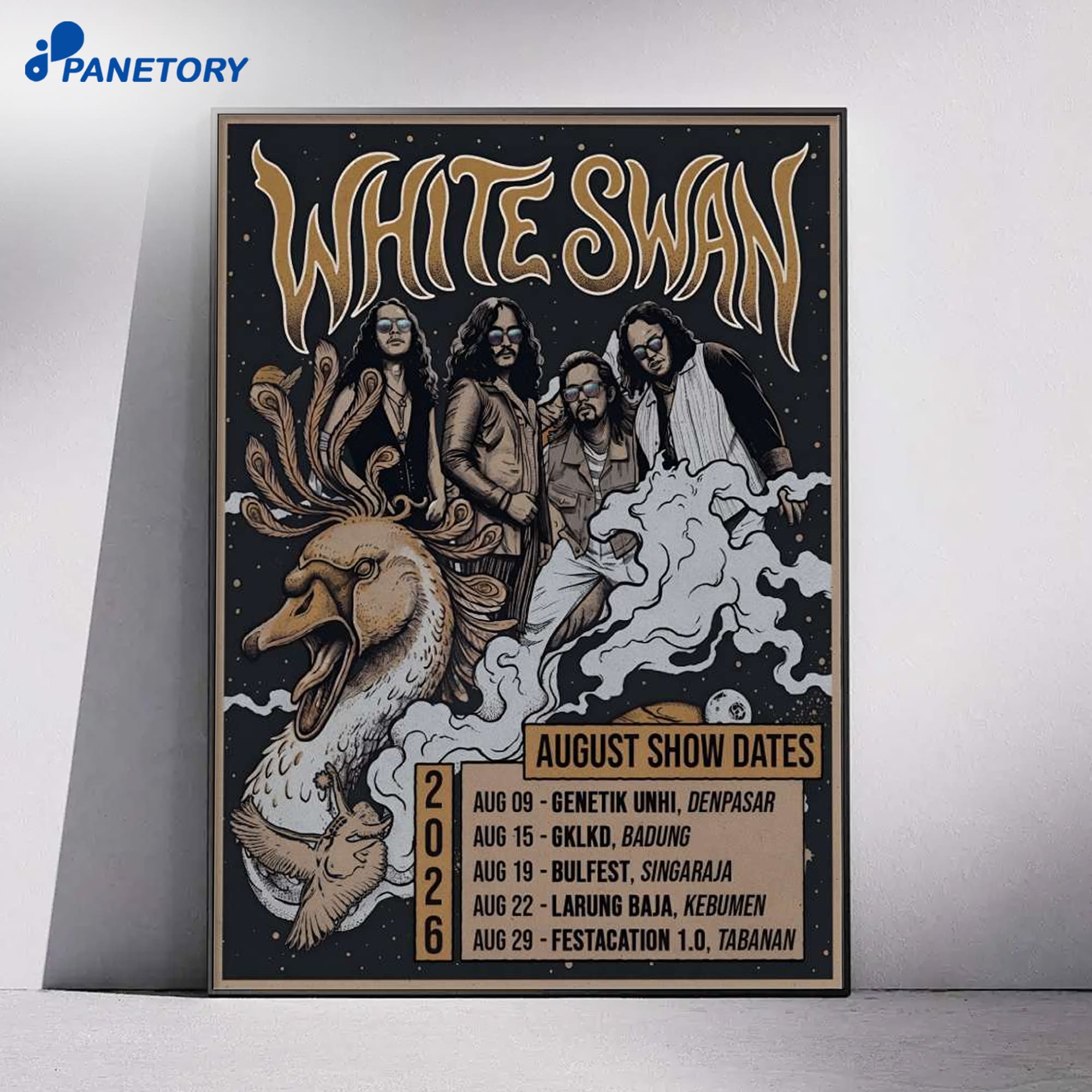 White Swan Tour Aug 2026 Poster 4 White Swan Tour Aug 2026 Poster 1