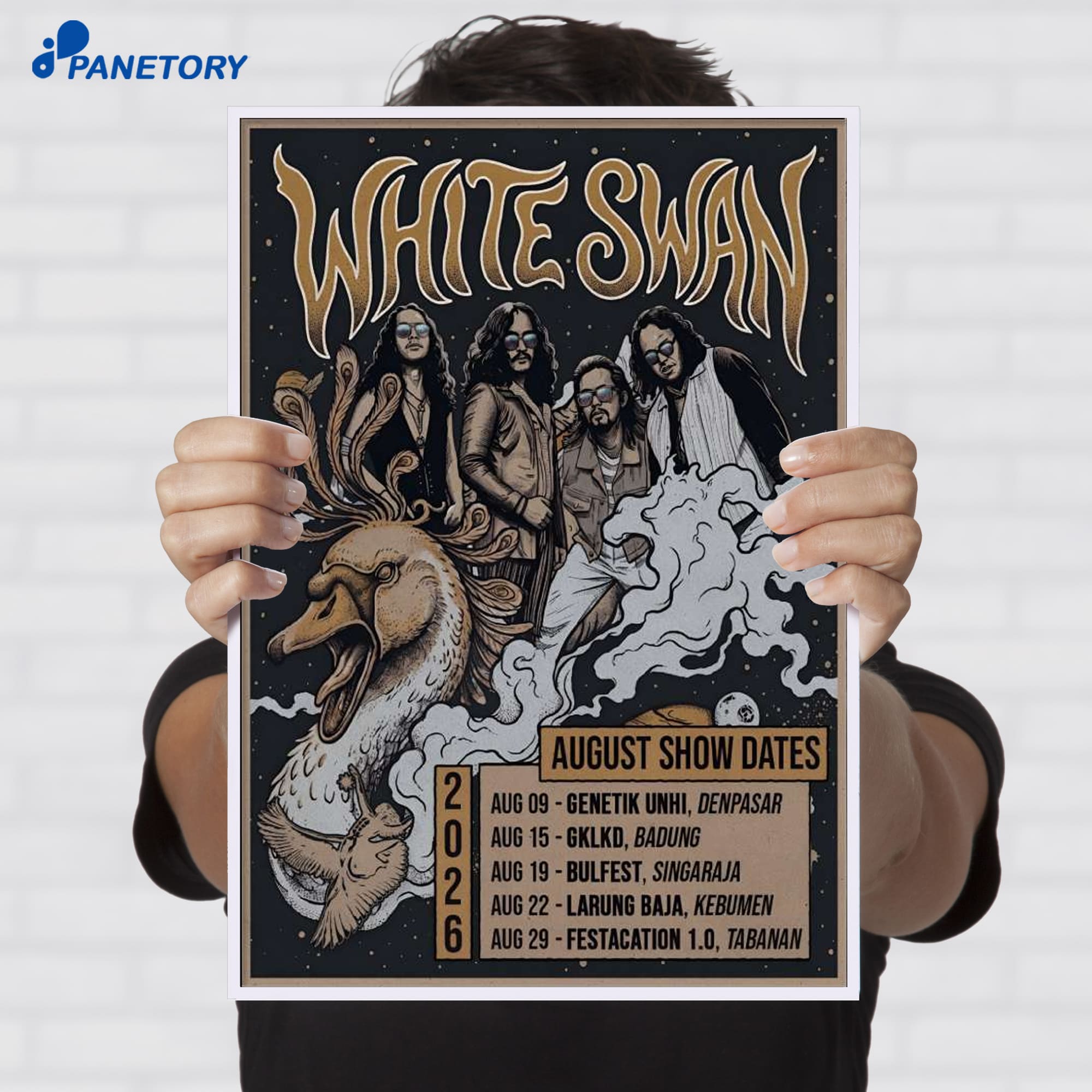 White Swan Tour Aug 2026 Poster White Swan Tour Aug 2026 Poster
