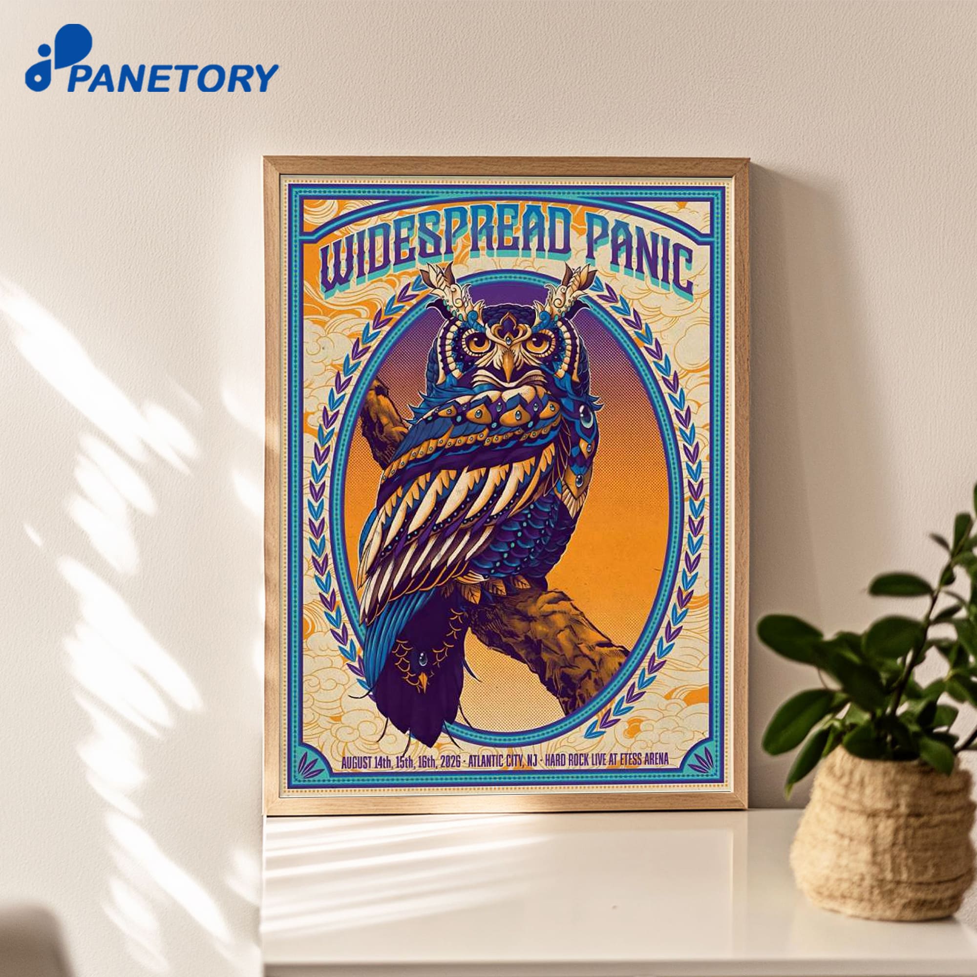 Widespread Panic Atlantic City Tour Aug 14-16 2026 Poster Widespread Panic Atlantic City Tour Aug 14-16 2026 Poster