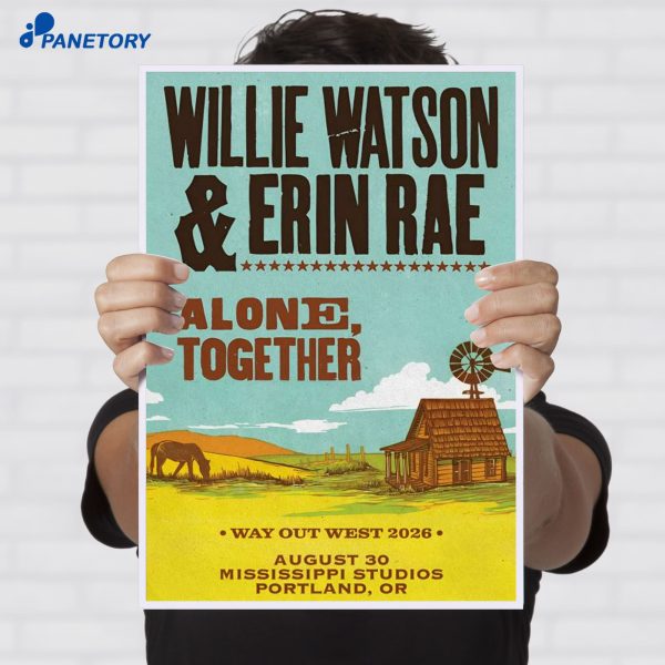 Willie Watson And Erin Rae Mississippi Studios Portland Or Aug 30 2026 Poster
