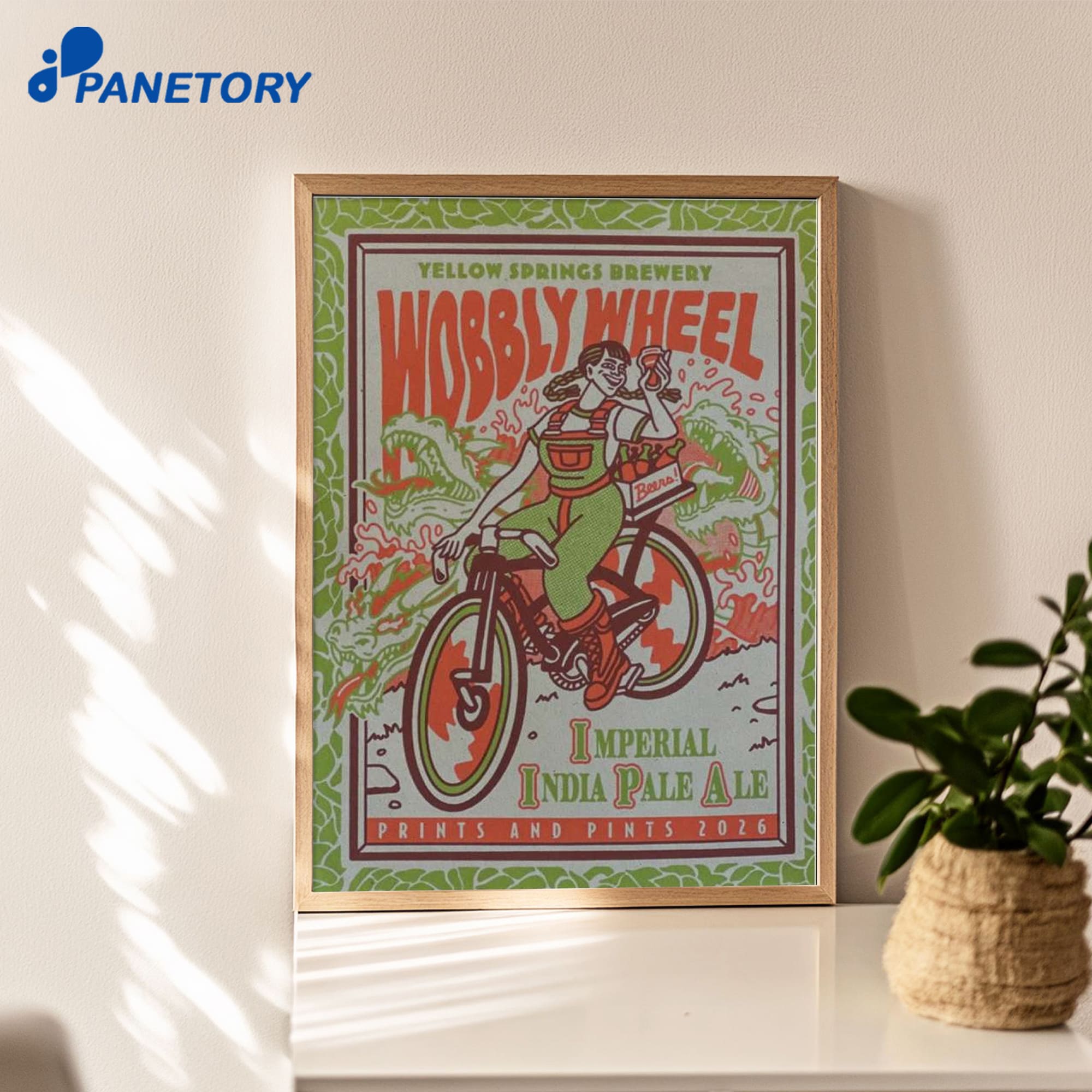 Yellow Springs Brewery Wobbly Wheel Prints And Pints 2026 Poster Yellow Springs Brewery Wobbly Wheel Prints And Pints 2026 Poster