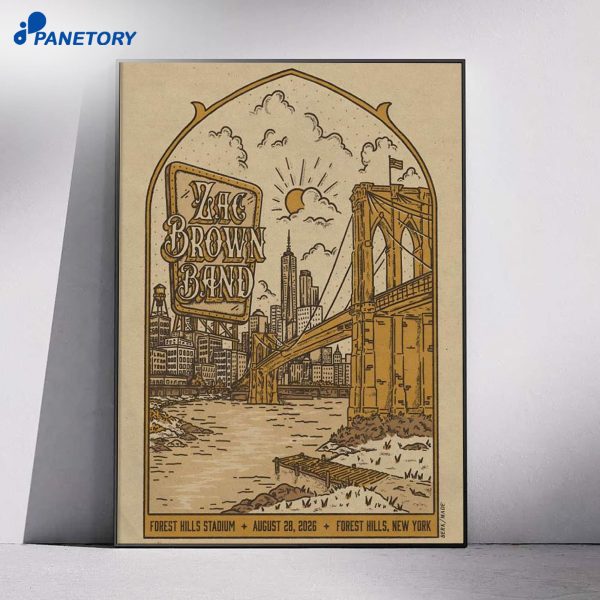 Zac Brown Band Forest Hills Stadium Forest Hills Ny Aug 28 2026 Poster
