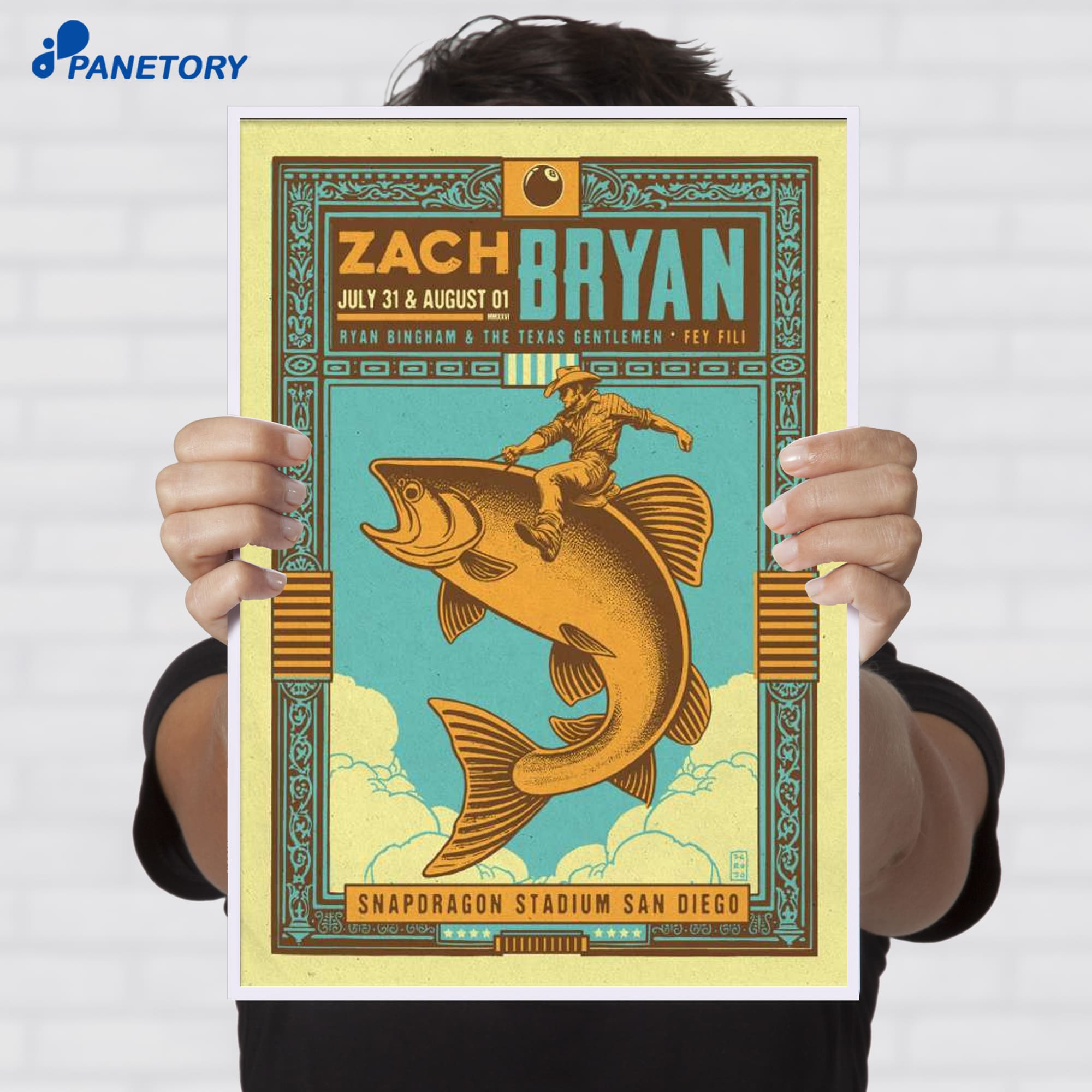 Zach Bryan San Diego Ca Jul 31 Aug 1 2026 Poster Zach Bryan San Diego Ca Jul 31 Aug 1 2026 Poster