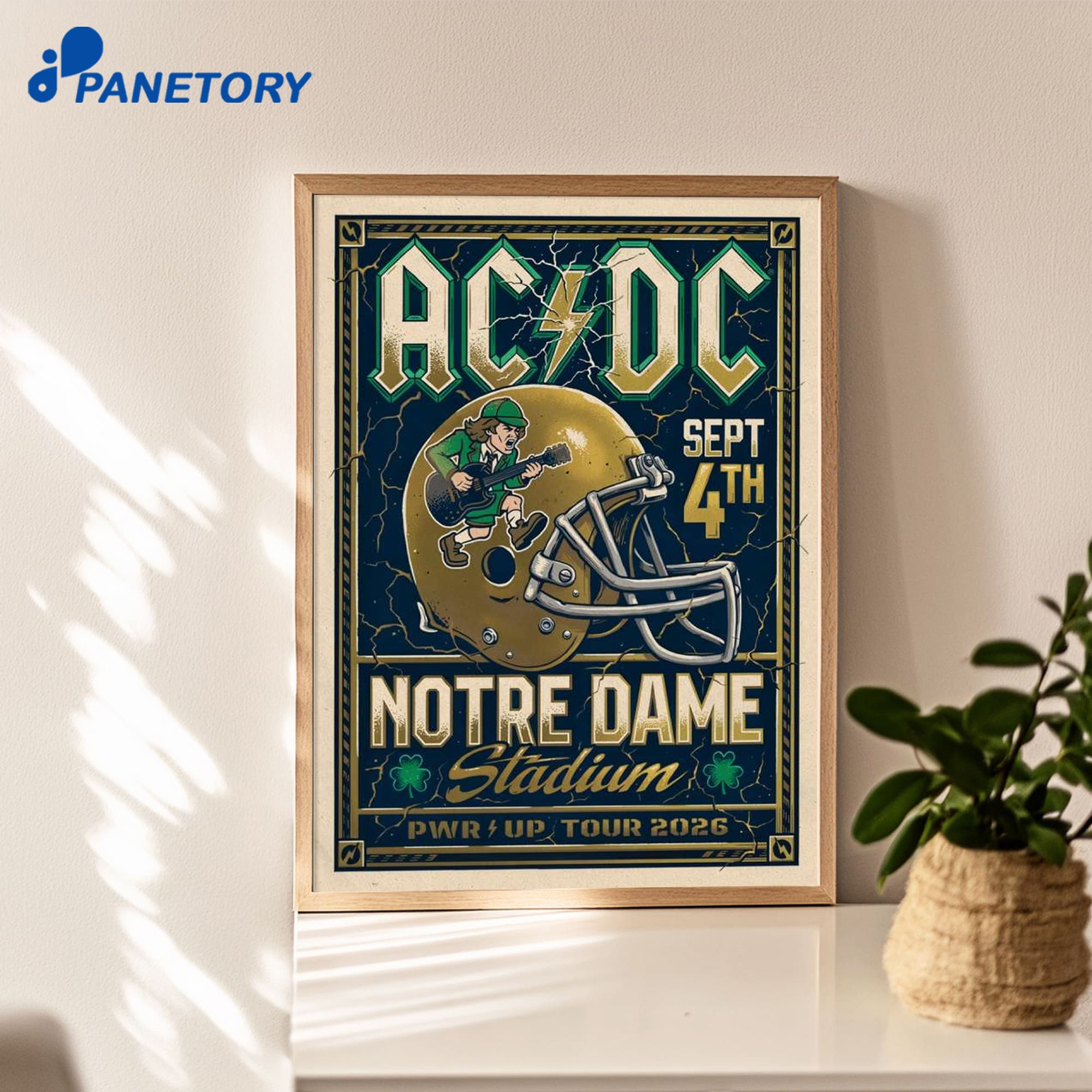 Acdc Notre Dame Stadium Aug 4 2026 Poster Acdc Notre Dame Stadium Aug 4 2026 Poster