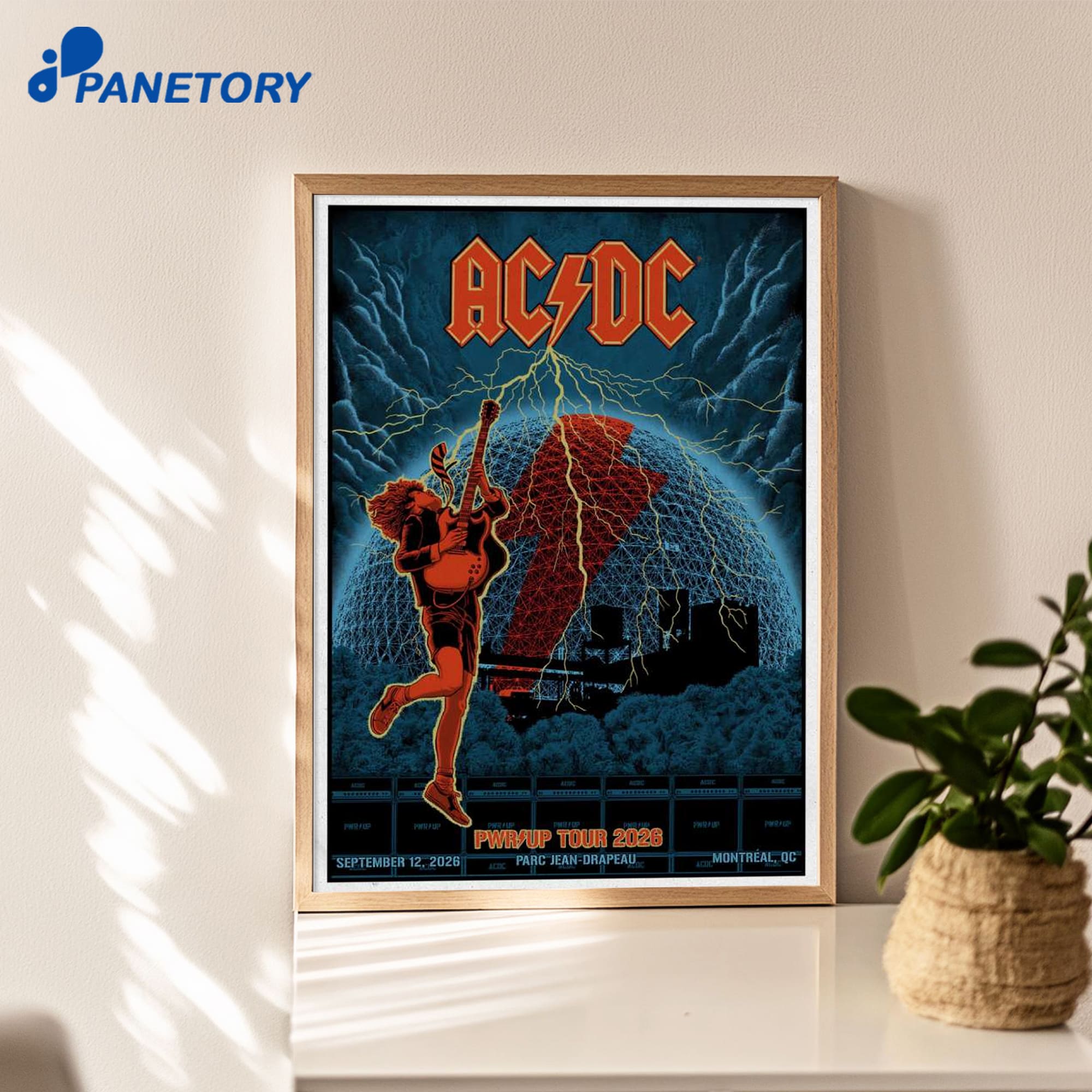 Acdc Parc Jean-Drapeau Montreal Qc Sep 12 2026 Poster Acdc Parc Jean-Drapeau Montreal Qc Sep 12 2026 Poster