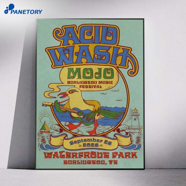 Acid Wash Waterfront Park Burlington VT Sep 26 2026 Poster