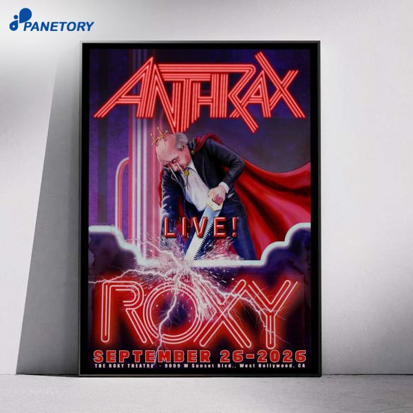 Anthemax Live! Concert The Roxy Theatre West Hollywood Sep 26 2026 Poster