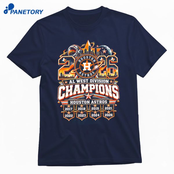 Astros Al West Division Champions 2026 T-Shirt