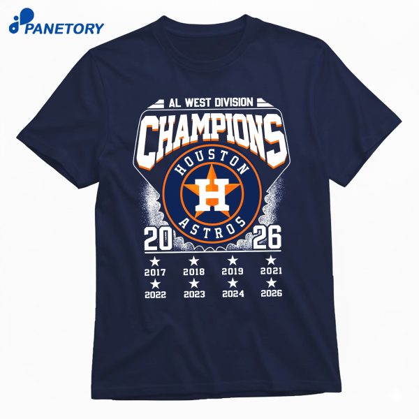 Astros Al West Champions 2026 T-Shirt