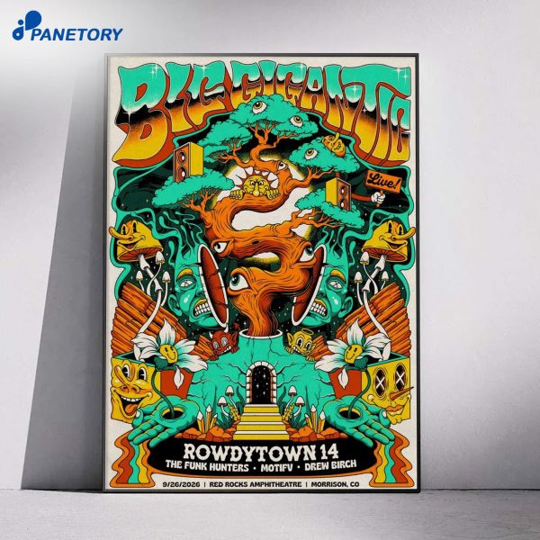 Big Gigantic Red Rocks Amphitheatre Morrison CO Sep 26 2026 Poster