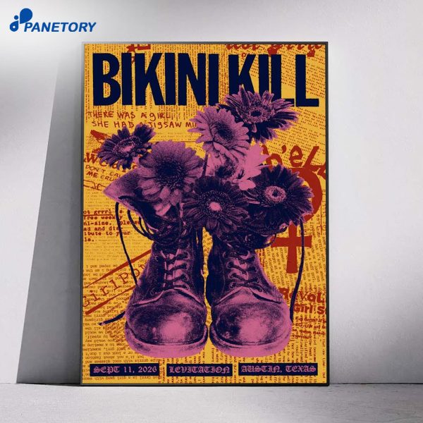 Bikini Kill Radioeast Austin Sep 11 2026 Poster