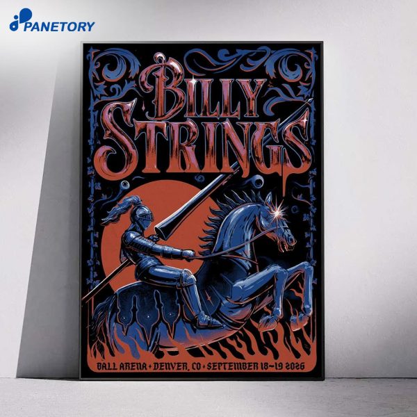 Billy Strings Denver CO Tour Sep 18-19 2026 Poster
