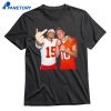 Bo Nix And Patrick Mahomes Middle Finger T-shirt 1