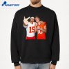 Bo Nix And Patrick Mahomes Middle Finger T-Shirt 2