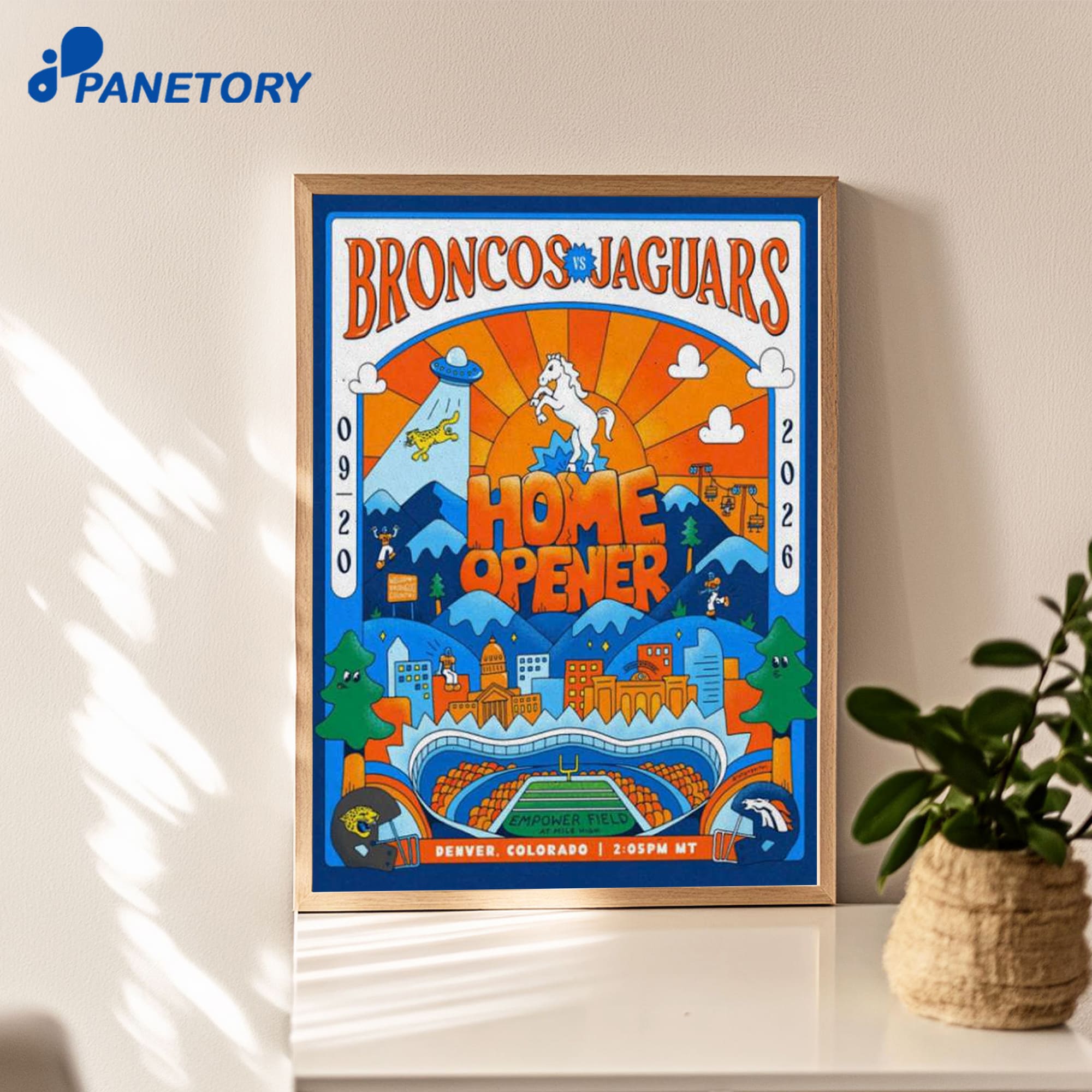 Broncos Vs Jaguars Empower Field Denver Colorado Sep 20 2026 Poster Broncos Vs Jaguars Empower Field Denver Colorado Sep 20 2026 Poster