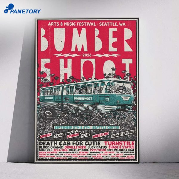 Bumbershoot Arts And Music Festival Seattle WA Sep 5-6 2026 Poster