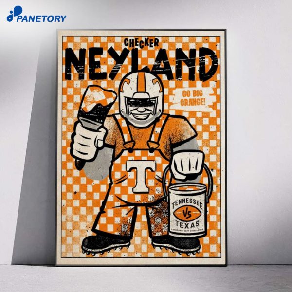Checker Neyland Tennessee Texas Knoxville Sep 26 2026 Poster