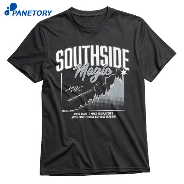 Chicago Baseball South Side Magic Playoff Probability Chart T-Shirt