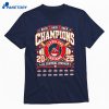 Cleveland Indians Al Central Division 2026 Back 2 Back 2 Back Champions T-shirt 1