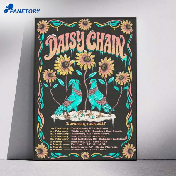 Daisy Chain European Tour 2027 Poster