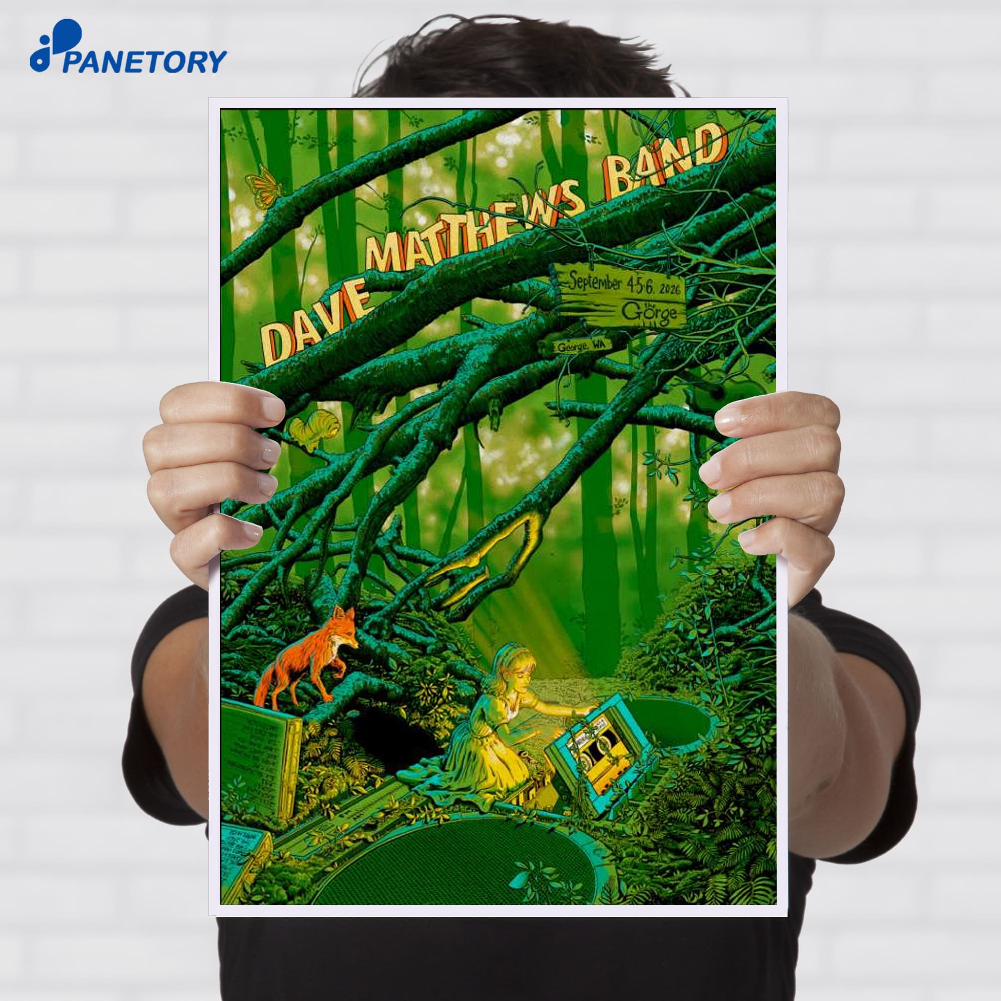 Dave Matthews Band Gorge Amphitheatre George Wa Sep 4-6 2026 Poster Dave Matthews Band Gorge Amphitheatre George Wa Sep 4-6 2026 Poster