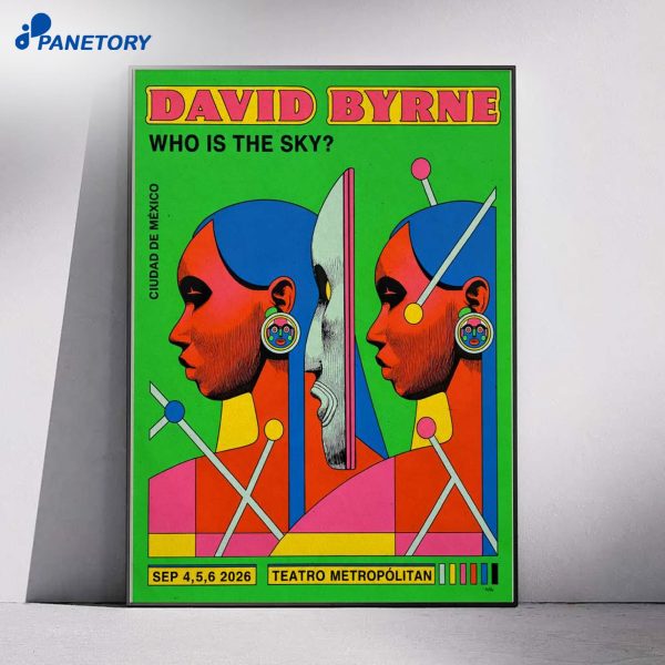 David Byrne Mexico Event Sep 4 5 6 2026 Poster