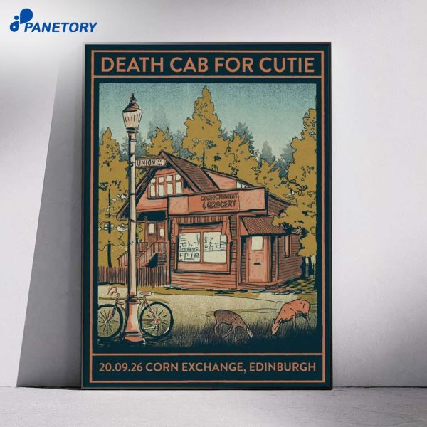 Death Cab For Cutie Edinburgh Corn Exchange UK Sep 20 2026 Poster