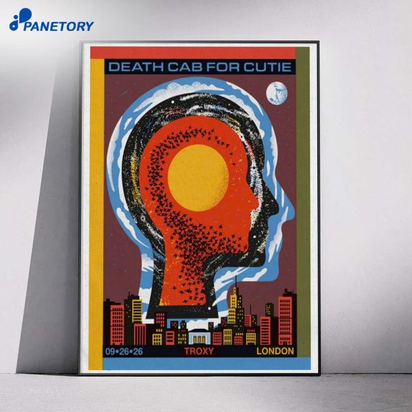 Death Cab For Cutie London England Show Sep 26 2026 Poster