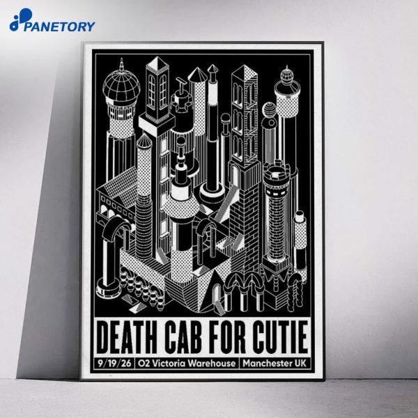 Death Cab For Cutie Manchester UK 2026 Poster