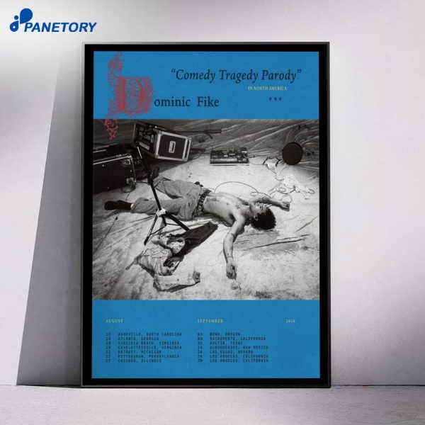 Dominic Fike Comedy Tragedy Parody Tour 2026 Poster