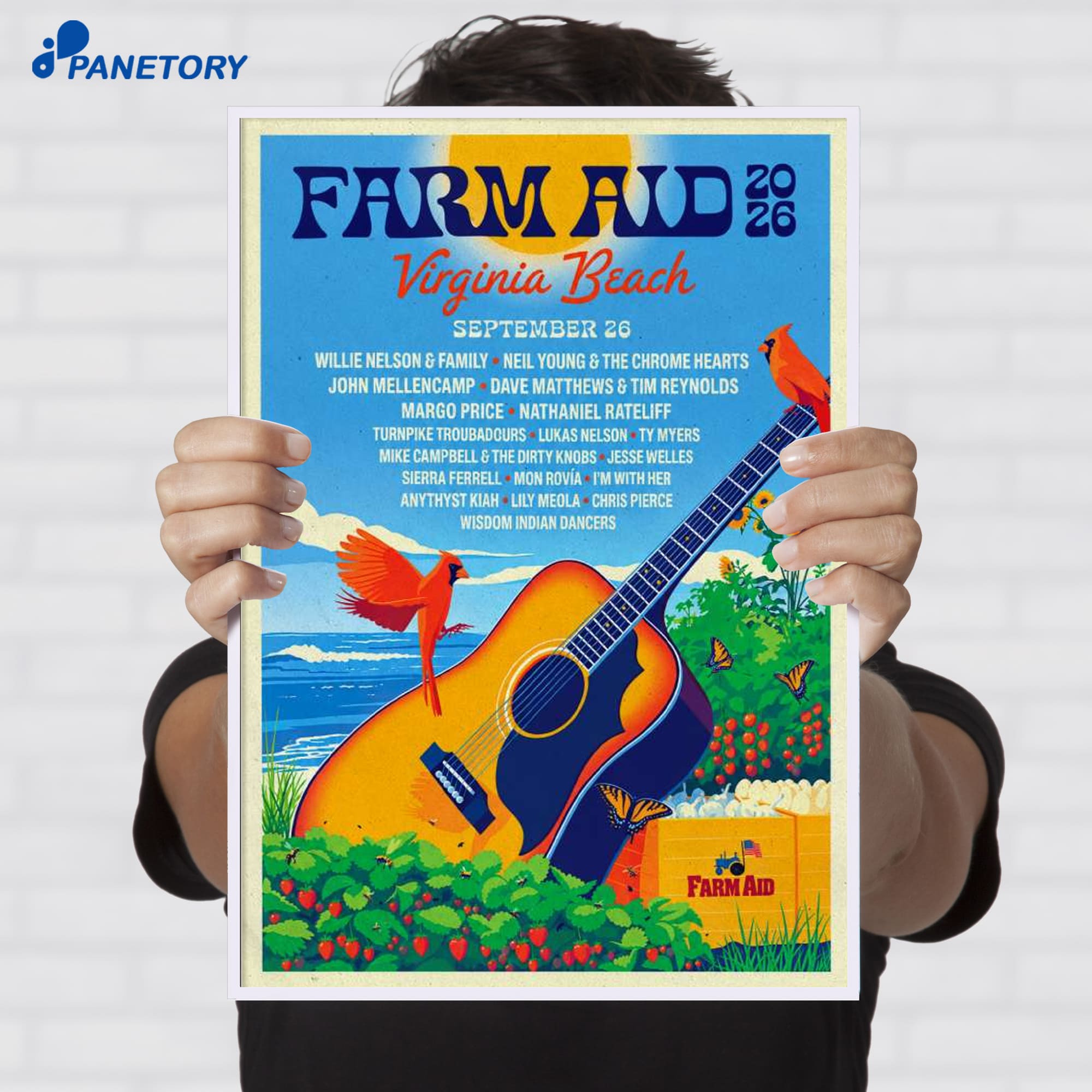 Farm Aid Virginie Beach Virginia Beach Virginia Sep 26 2026 Poster Farm Aid Virginie Beach Virginia Beach Virginia Sep 26 2026 Poster