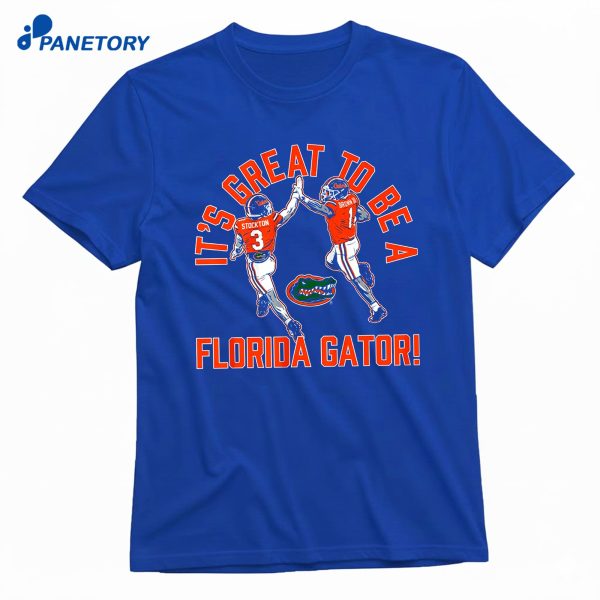 Florida Football Vernell Brown III & Bailey Stockton High Five T-Shirt