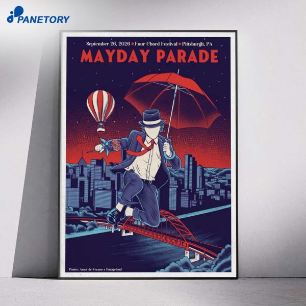 Four Chord Festival Mayday Parade Pittsburgh Sep 26 2026 Poster