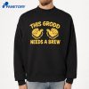 Gorilla Grodd Needs A Brew T-Shirt 2