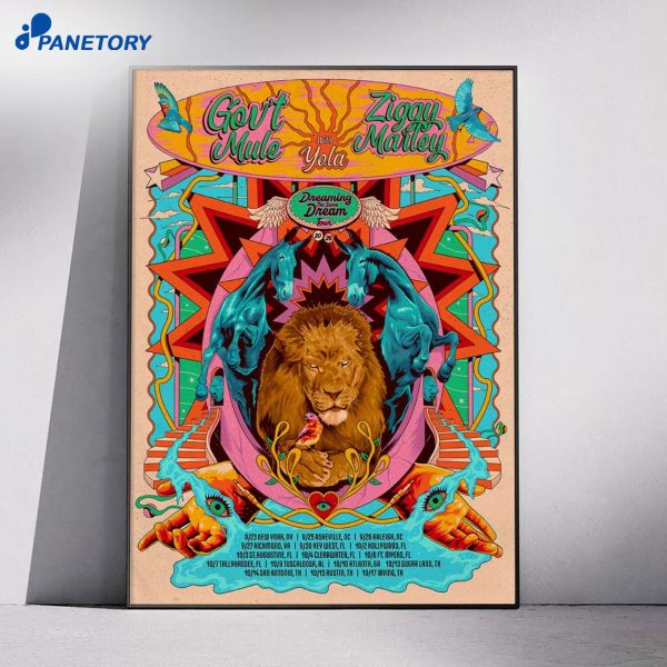 Gov't Mule And Ziggy Marley Dreaming The Same Dream Tour 2026 Poster
