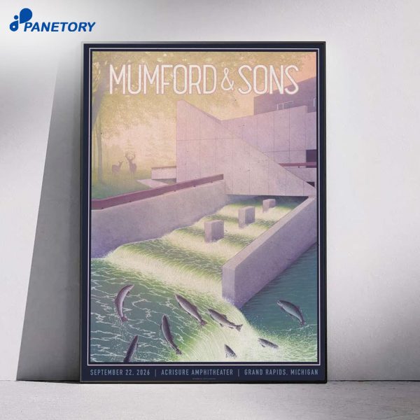 Grand Rapids Michigan Mumford & Sons Sep 22 2026 Poster