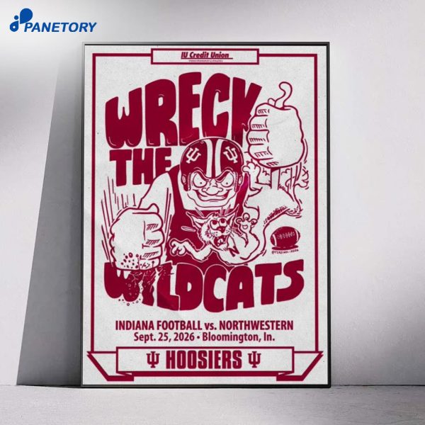 Indiana Hoosiers Bloomington Sep 25 2026 Poster